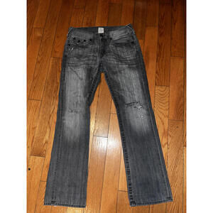 dark grey true religion jeans